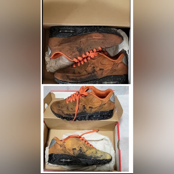 Nike Air Max 90 QS Mars Landing Stone Magma Orange Men's Womens Size 8 Unisex - Picture 1 of 13